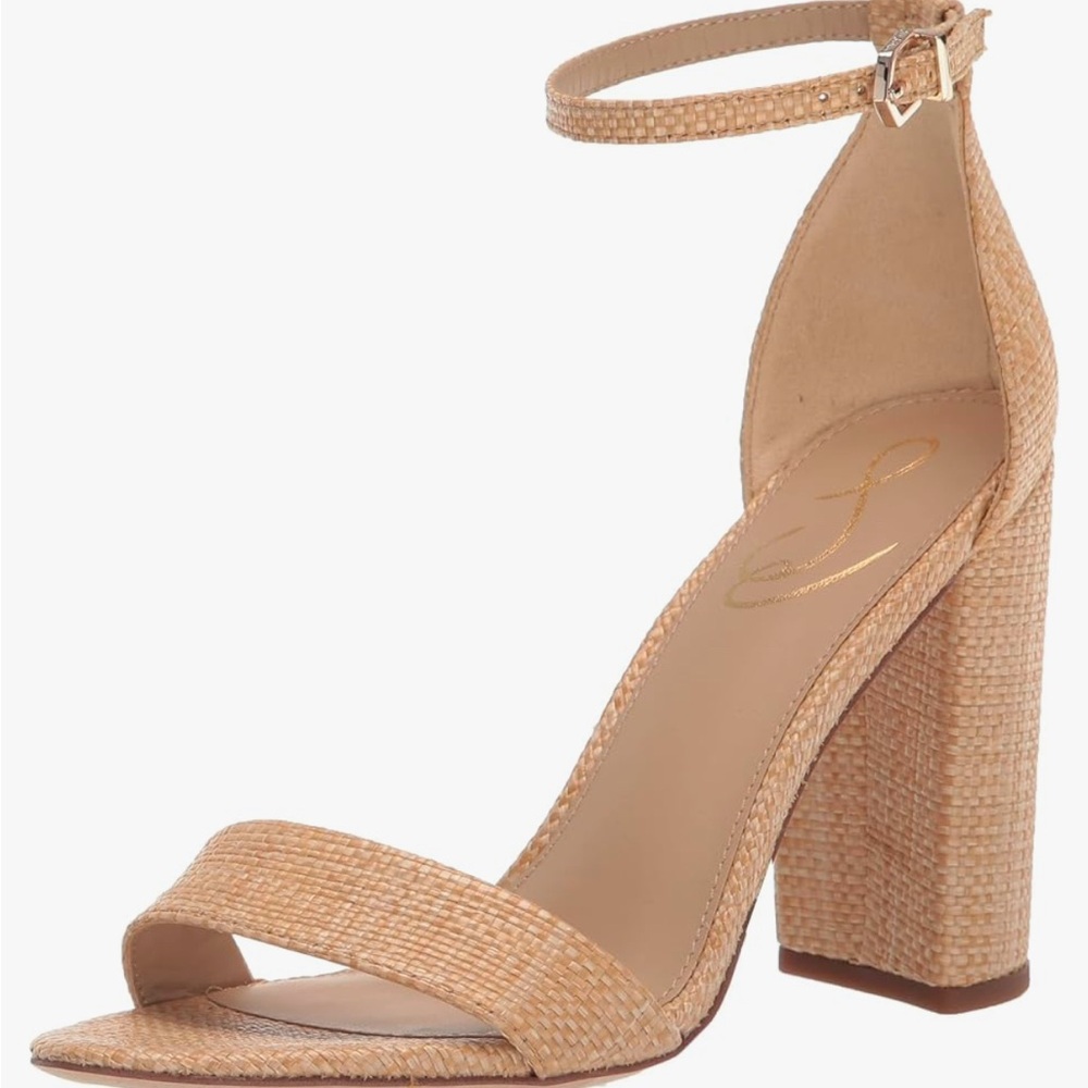 Sam Edelman Block Heel Basket Weave Print size 6.5